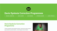 Desktop Screenshot of davisdyslexia.co.nz