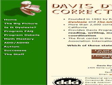 Tablet Screenshot of davisdyslexia.com
